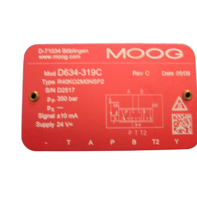 Custom MOOG Servo Valve D634-319C For Flow Pressure Control