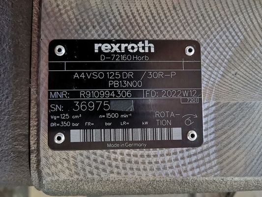 Rexroth Plunger Pump A4VSO125DR/30R-PPB13N00 Rexroth High Pressure Plunger Pump