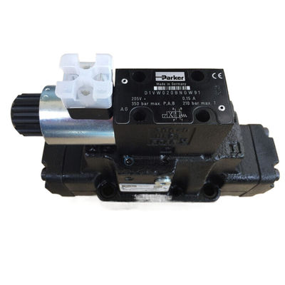 Parker Solenoid Valve D41VW020B4NGW91C99999 Silver And Black Cast Iron -20°C To +60°C  D1VW Series
