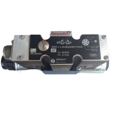 Rexroth Solenoid Valve 3DREPE6C-20 25EG24N9K31 F1M=00 Cast Iron Bule And Sliver 24 V DC Hydraulic Oil