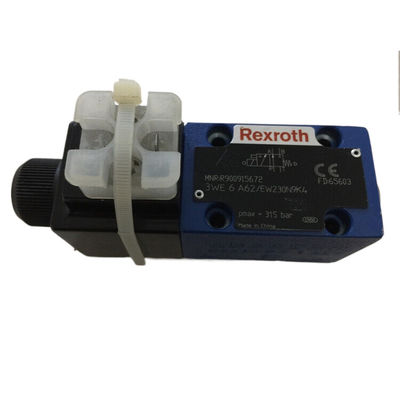 Rexroth Solenoid Valve 3WE6A62 EW230N9K4 Cast Iron Bule And Sliver Coil  Rotated By 90°