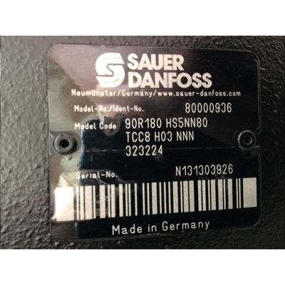 Danfoss Plunger Pump 90R180HS5NN80TCC8H03NNN323224 High Power Density High Performance Silver