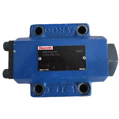 Rexroth Direction Valve SV20PB2-43 Blue And Silver Cast Iron Safety