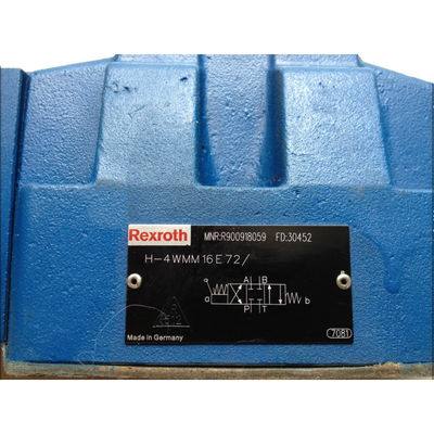 Rexroth Direction Valve H-4WMM16E72 Blue And Silver 350 Bar 1100 L/Min Low Energy High Working Pressure
