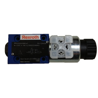 Rexroth Direction Valve M-2SED6NK13 350CG24N9K4 Blue/White 280-350Bar 24VDC High Pressure Cast Iron Electric 25 L/Min No Leakage