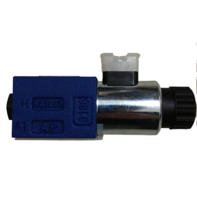 Rexroth Direction Valve M-2SED6NK13 350CG24N9K4 Blue/White 280-350Bar 24VDC High Pressure Cast Iron Electric 25 L/Min No Leakage