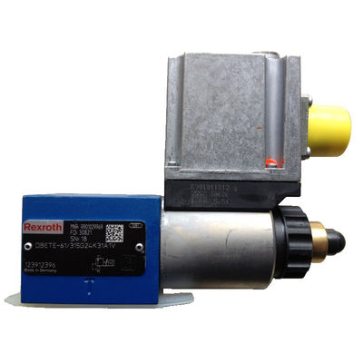 Rexroth Overflow Valve DBETE-61/315G24K31A1V Blue Flexible 0-200°F High Pressure Easy To Maintain 420 Bar Cast Iron Electric