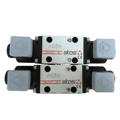 Atos Servo Valve Dhu-0713-20 Black 24 VDC Strong Flexibility 50/60 Hz Adaptable Fast Response High Durability Up To 80 L/Min Cast Iron