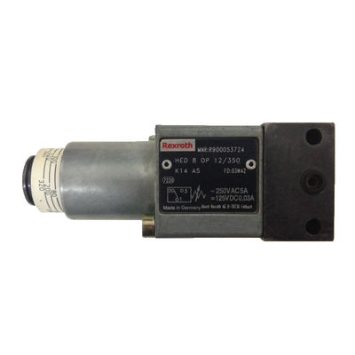 Rexroth Solenoid Valve HED8OP-12/350K14AS Black Easy Installation Scale Adjustment Safety Protection Function Cast Iron