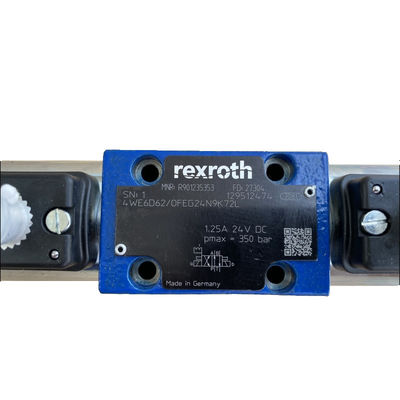 Cement and Mining Bosch Rexroth 4WE6D62 OFEG24N9K72L Solenoid Valve for Hydraulic Systems in Cement and Mining Equipment