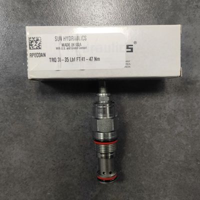 Cartridge Hydraulic Valve Relief Valve Pilot-operated Balanced Piston Valve Sun Hydraulics RPEC-LAN