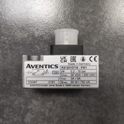 Precision and Durability AVENTICS R412010718 Pneumatic Pressure Switch for Compressed Air and Hydraulic Oil