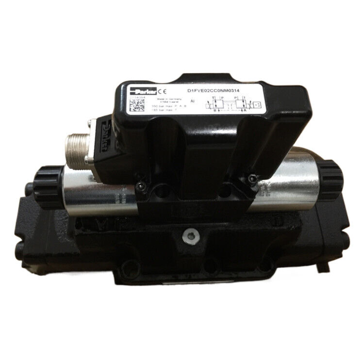 Parker Proportional Valve D91FBE01HC1NF0014 Silver And Black Cast Iron Low Power Small Volume
