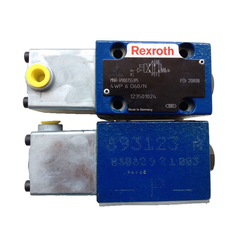 Rexroth Direction Valve 4WP6D60 N Blue Low Leakage Low Leakage Operating Temperature -30°C To +80°C High Pressure 315 Bar Cast Iron High Flow Rate 60 L/Min