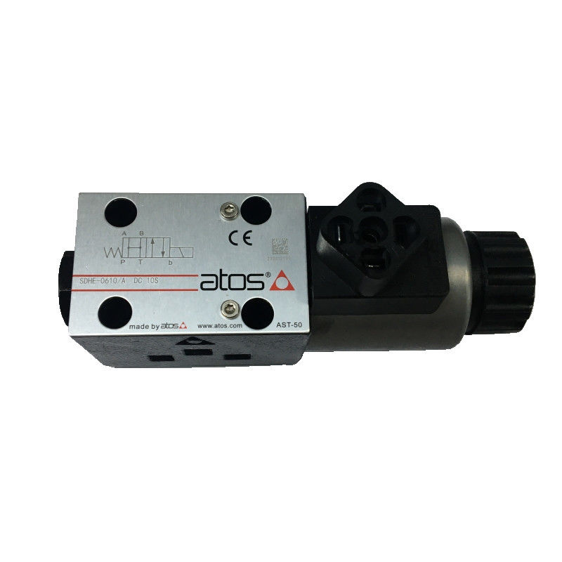 Atos Servo Valve SDHE-0610 A DC 10S Silver And Black High-Precision Small Size Light Weight Cast Iron