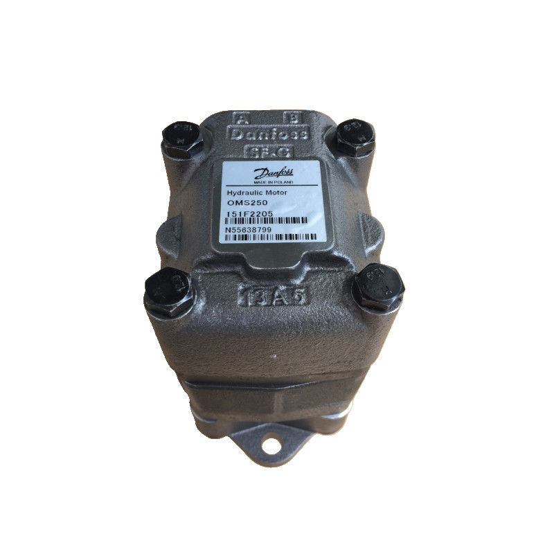 Danfoss Hydraulic Motor OMS250151F2205 Black And Silver Long Service Life Large Torque High Efficiency High Reliability Cast Iron