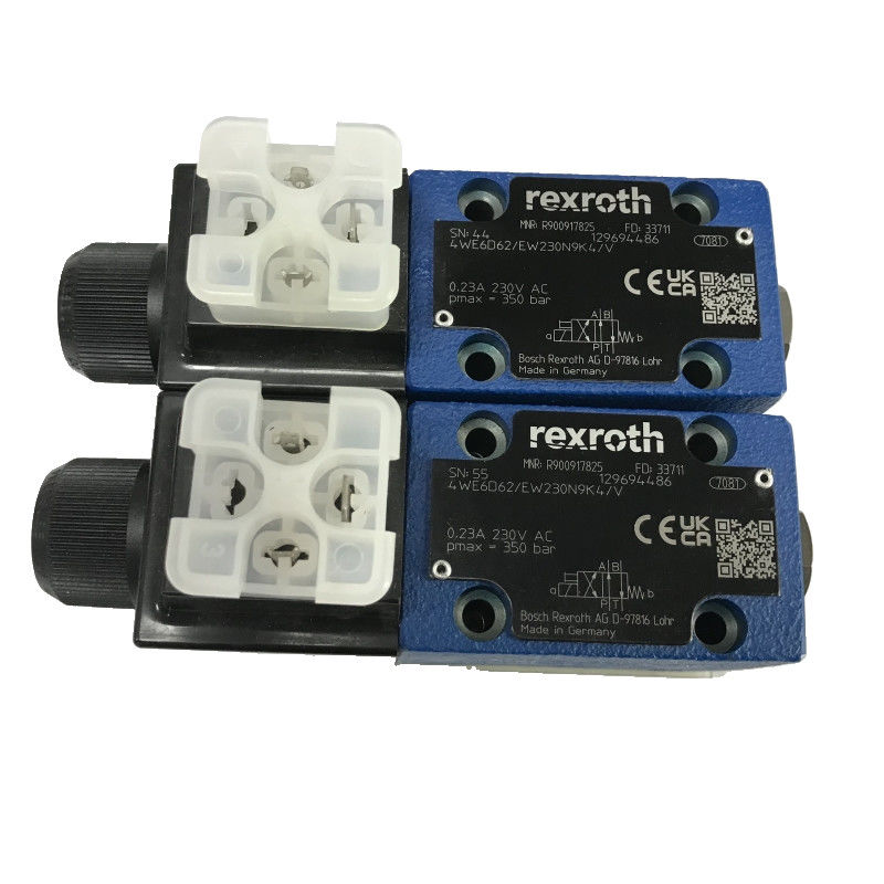 Cement and Mining Bosch Rexroth 4WE6D62 EW230N9K4 V Solenoid Valve for Hydraulic Systems in Cement and Mining Equipment