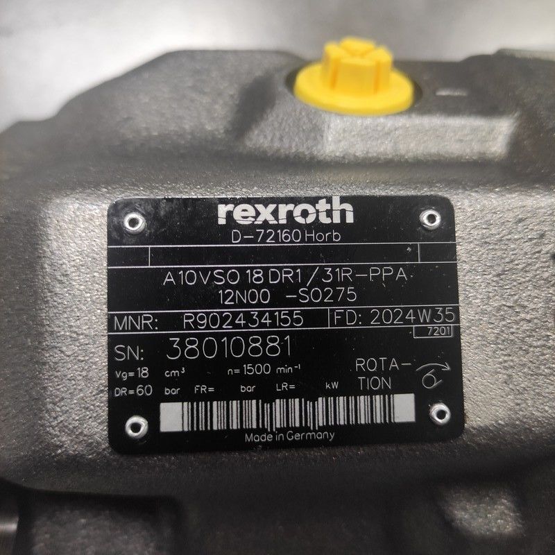 High-Performance Rexroth Plunger Pump A10VSO 18 DR1 31R-PPA12N00 -SO275 For Hydrostatic Drives In Open Circuit Hydraulic Systems